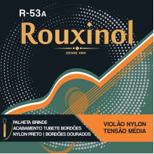 Encordoamento Cordas Nylon Violão Tensão Média Rouxinol R-53A