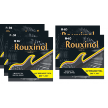 Encordoamento Rouxinol Para Guitarra 010 R-80 Kit Com 7